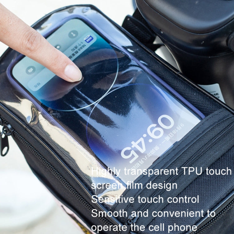 Electric Bike Riding Hanging Bag Large Capacity Waterproof Bicycle Front Hanging Bag(Blue) by buy2fix