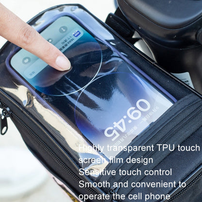 Electric Bike Riding Hanging Bag Large Capacity Waterproof Bicycle Front Hanging Bag(Blue) by buy2fix