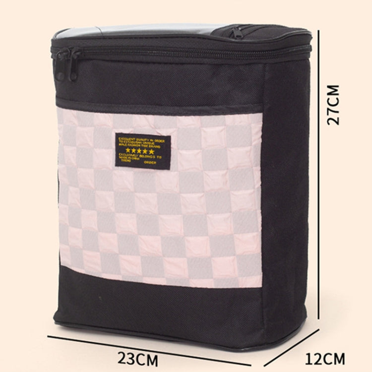 Electric Bike Riding Hanging Bag Large Capacity Waterproof Bicycle Front Hanging Bag(Pink) by buy2fix