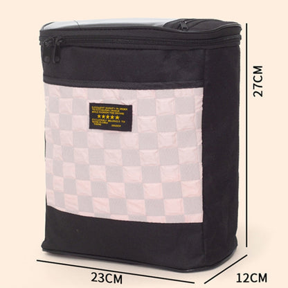 Electric Bike Riding Hanging Bag Large Capacity Waterproof Bicycle Front Hanging Bag(Pink) by buy2fix