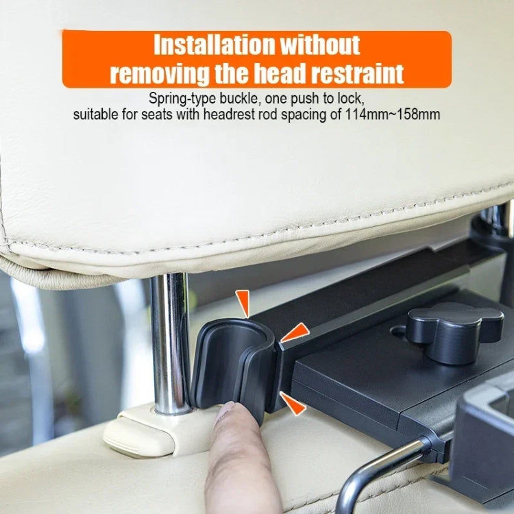 SD-1504D Car Dining Table Rear Foldable Storage Rack Computer Stand by buy2fix