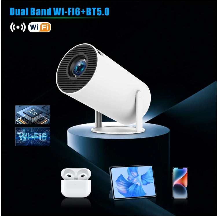 HY300 PRO Smart Projector Android 11.0 System 160 Lumen Portable Projector(EU Plug) - Mini Projector by buy2fix | Online Shopping UK | buy2fix