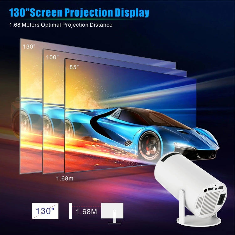 HY300 PRO Smart Projector Android 11.0 System 160 Lumen Portable Projector(EU Plug) - Mini Projector by buy2fix | Online Shopping UK | buy2fix