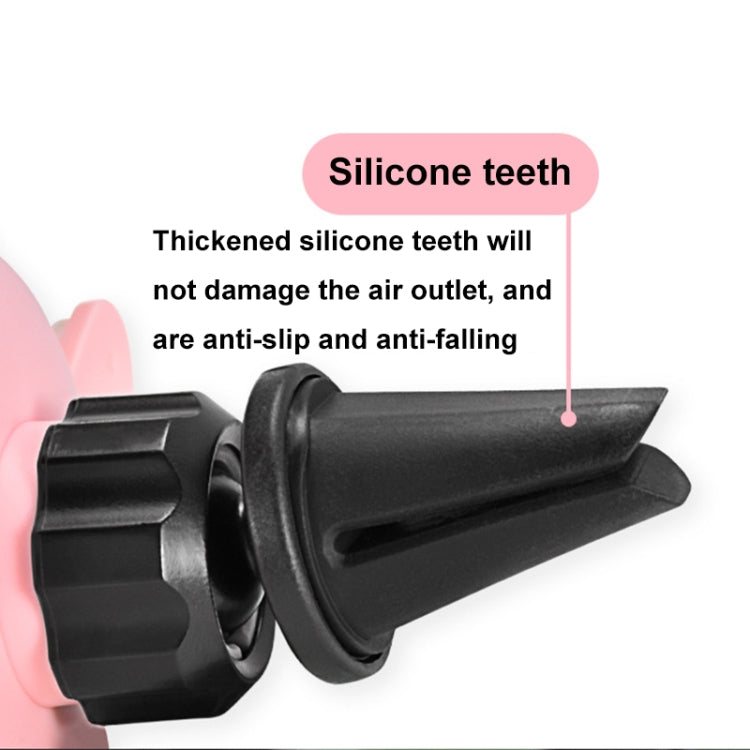 ICARER FAMILY AK-01 Car Air Outlet Cartoon Phone Holder Car Navigation Gravity Support Frame(White) by ICARER FAMILY