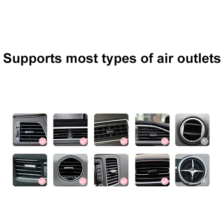 ICARER FAMILY AK-01 Car Air Outlet Cartoon Phone Holder Car Navigation Gravity Support Frame(White) by ICARER FAMILY