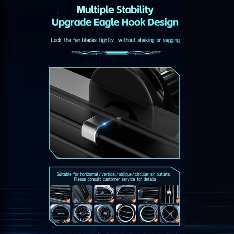 15W QI Protocol Wireless Car Charger Smart Induction Phone Holder(Black) by buy2fix