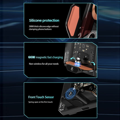 15W QI Protocol Wireless Car Charger Smart Induction Phone Holder(Black) by buy2fix