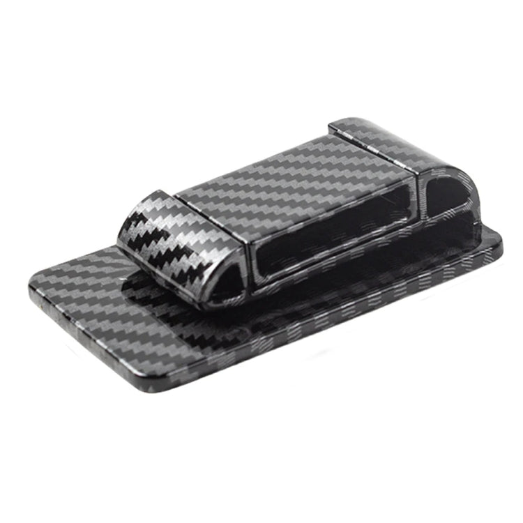 Car Seat Belt Holder Anti-collision Elastic Buckle Limiter(Carbon Fiber Black) by buy2fix