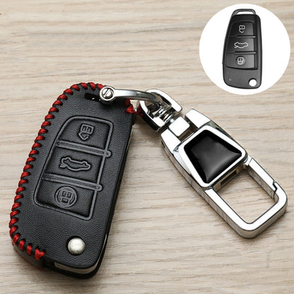 For Audi B Car Folding Key Cover Multifunctional Keychain Anti-lost Number Plate by buy2fix
