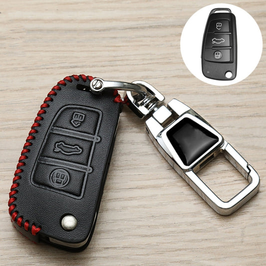 For Audi B Car Folding Key Cover Multifunctional Keychain Anti-lost Number Plate by buy2fix