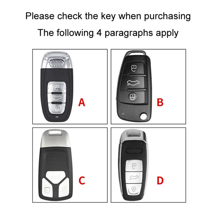 For Audi D Car Folding Key Cover Multifunctional Keychain Anti-lost Number Plate by buy2fix