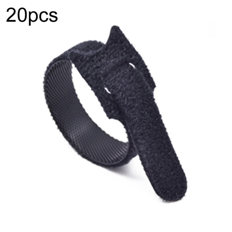 20pcs Nylon Fixed Packing Tying Strap Data Cable Storage Bundle, Model: 10 x 150mm Black by buy2fix