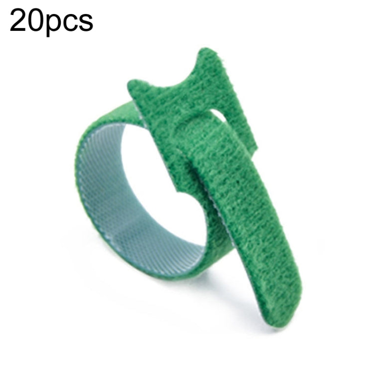 20pcs Nylon Fixed Packing Tying Strap Data Cable Storage Bundle, Model: 12 x 150mm Green by buy2fix