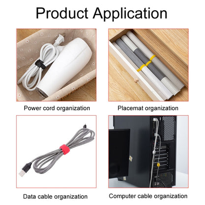 20pcs Nylon Fixed Packing Tying Strap Data Cable Storage Bundle, Model: 12 x 250mm Black by buy2fix