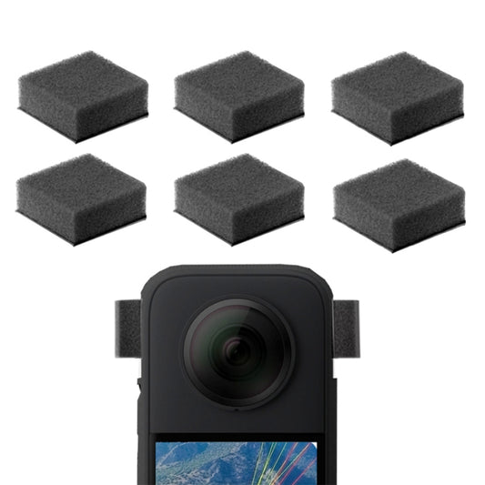 For Insta360 X4 / X3 6pcs /Pack Noise Canceling Windproof Cotton Camera Accessories by buy2fix