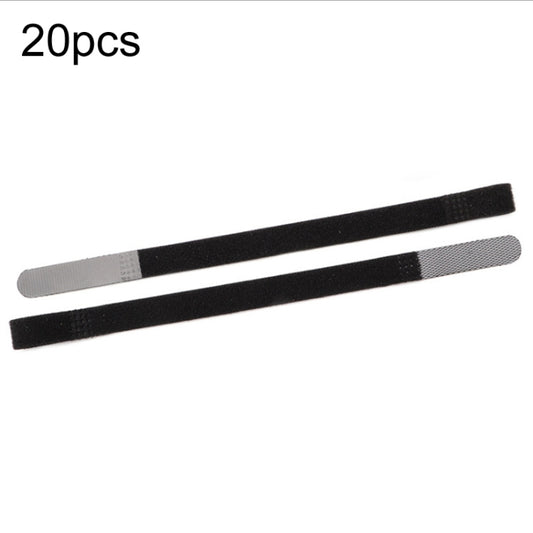 10 x 100mm 20pcs Plug Organizer Power Cord Organizing Strap Nylon Fixed P-Type Ties by buy2fix