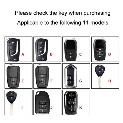 For Toyota Car Key Cover Multifunctional Keychain Anti-lost Number Plate, Style: F by buy2fix
