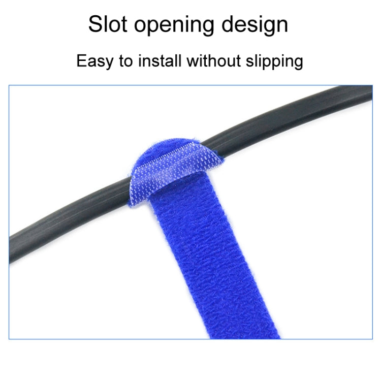 20pcs Data Cable Storage And Management Strap T-Shape Nylon Binding Tie, Model: Blue 12 x 150mm by buy2fix