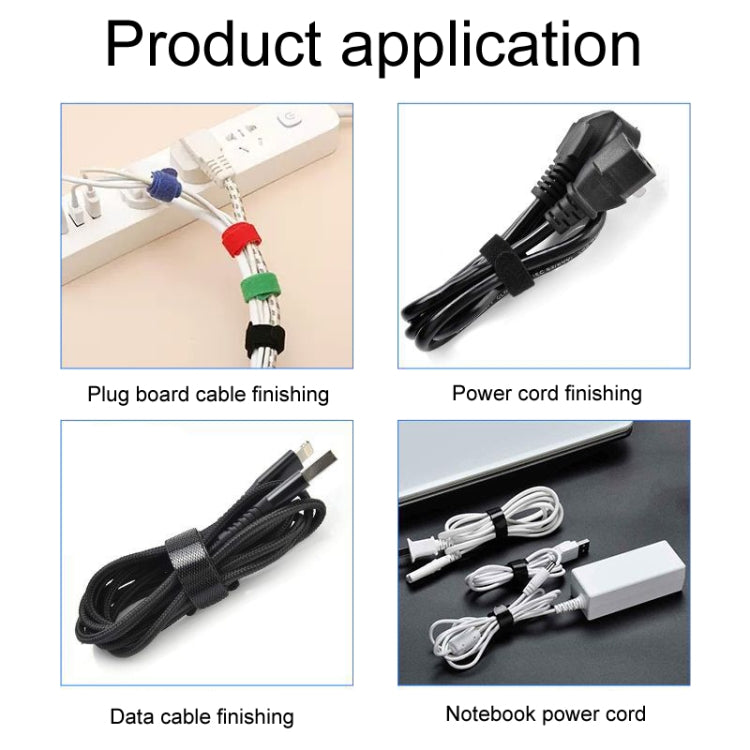 20pcs Data Cable Storage And Management Strap T-Shape Nylon Binding Tie, Model: Blue 12 x 200mm by buy2fix