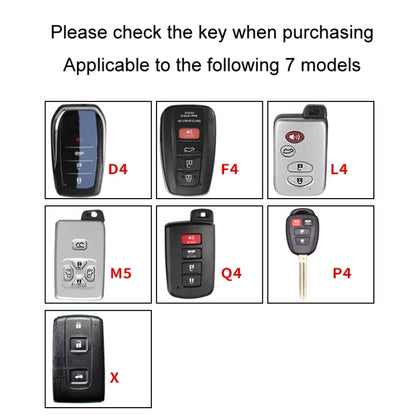 For Toyota Car Key Cover Multifunctional Keychain Anti-lost Number Plate, Style: P4 by buy2fix