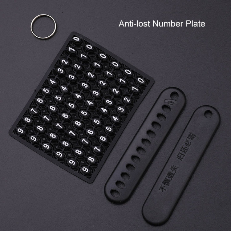 For Toyota Car Key Cover Multifunctional Keychain Anti-lost Number Plate, Style: M5 by buy2fix