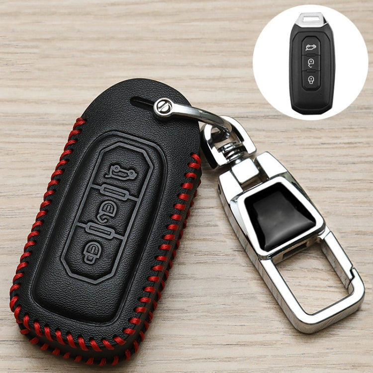 For Ford Car Key Cover Keychain Anti-lost Number Plate, Style: J by buy2fix