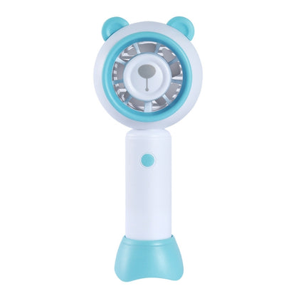 USB Handheld Fan Mini Portable Desktop Cute Cartoon Fan(Blue Bear) by buy2fix