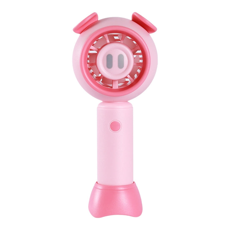 USB Handheld Fan Mini Portable Desktop Cute Cartoon Fan(Pink Pig) by buy2fix