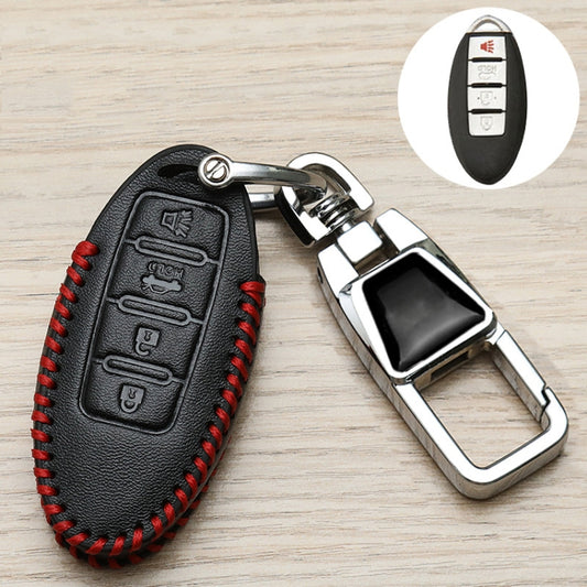 For Nissan Car Key Cover Keychain Anti-lost Number Plate, Style: C by buy2fix