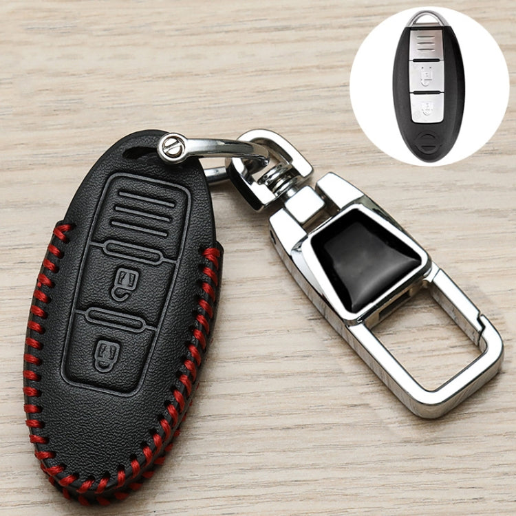 For Nissan Car Key Cover Keychain Anti-lost Number Plate, Style: D by buy2fix