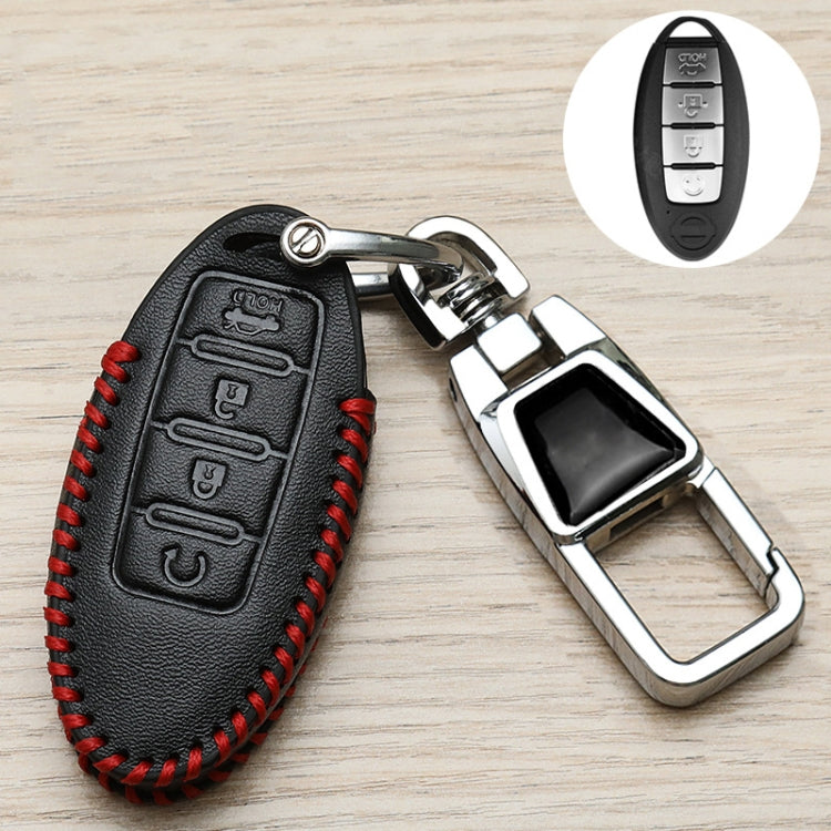 For Nissan Car Key Cover Keychain Anti-lost Number Plate, Style: X by buy2fix