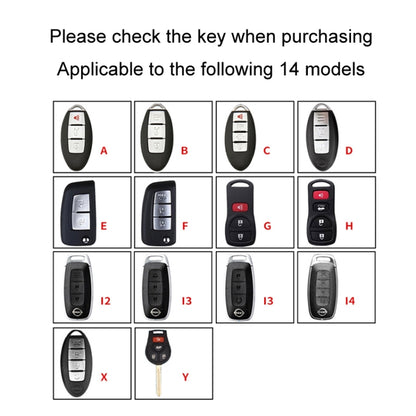 For Nissan Car Key Cover Keychain Anti-lost Number Plate, Style: E by buy2fix