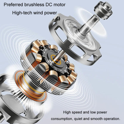 Portable Handheld Quiet Fan Silicone Hanging Neck Small Electrical Fan(Beige) by buy2fix