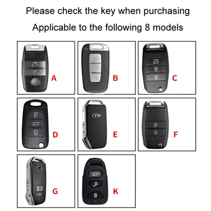 For Kia Car Key Cover Multifunctional Keychain Anti-lost Number Plate, Style: K by buy2fix