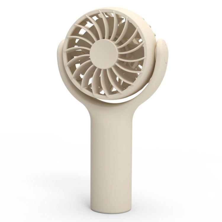 Mini Handheld Small Fan Rechargeable Mute Desktop Portable Fan(Khaki) by buy2fix