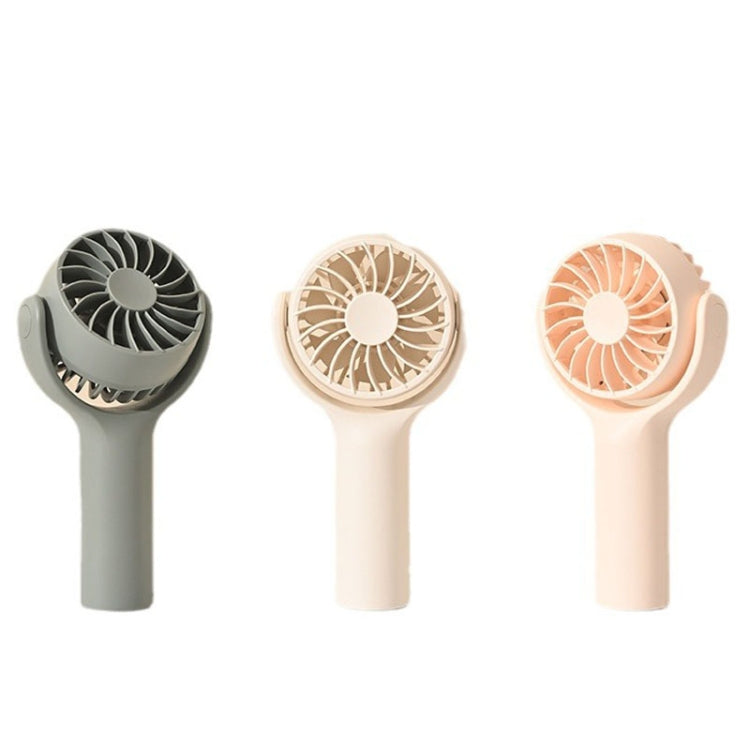 Mini Handheld Small Fan Rechargeable Mute Desktop Portable Fan(Pink) by buy2fix