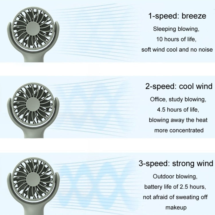 Mini Handheld Small Fan Rechargeable Mute Desktop Portable Fan(Pink) by buy2fix