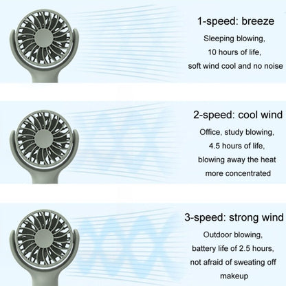 Mini Handheld Small Fan Rechargeable Mute Desktop Portable Fan(Pink) by buy2fix