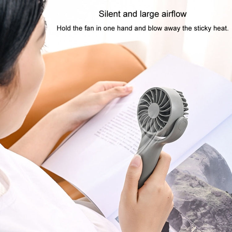 Mini Handheld Small Fan Rechargeable Mute Desktop Portable Fan(Pink) by buy2fix