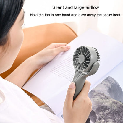 Mini Handheld Small Fan Rechargeable Mute Desktop Portable Fan(Pink) by buy2fix