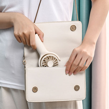 Mini Handheld Small Fan Rechargeable Mute Desktop Portable Fan(Pink) by buy2fix