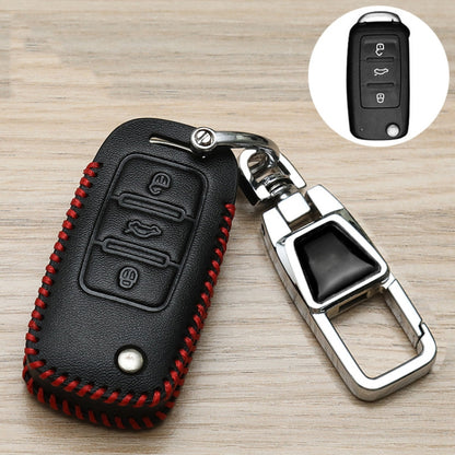 For Volkswagen Jetta Car Key Cover Multifunctional Keychain Anti-lost Number Plate(E) by buy2fix