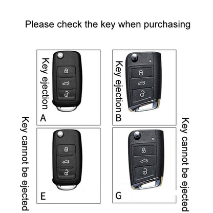 For Volkswagen Jetta Car Key Cover Multifunctional Keychain Anti-lost Number Plate(B) by buy2fix