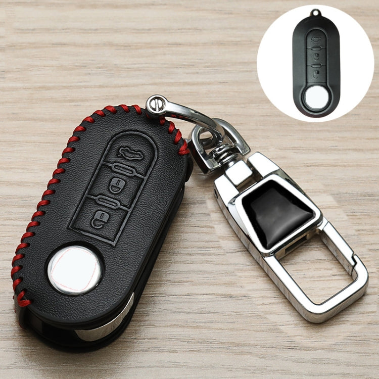 For Fiat Car Key Cover Multifunctional Keychain Anti-Lost Number Plate(C) by buy2fix