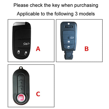 For Fiat Car Key Cover Multifunctional Keychain Anti-Lost Number Plate(A) by buy2fix