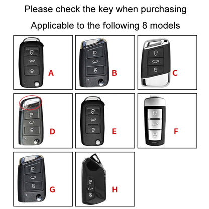 For Volkswagen Key Cover Multifunctional Keychain Anti-lost Number Plate, Style: F by buy2fix
