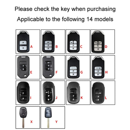 For Honda Car Key Cover Multifunctional Keychain Anti-lost Number Plate, Style: C by buy2fix