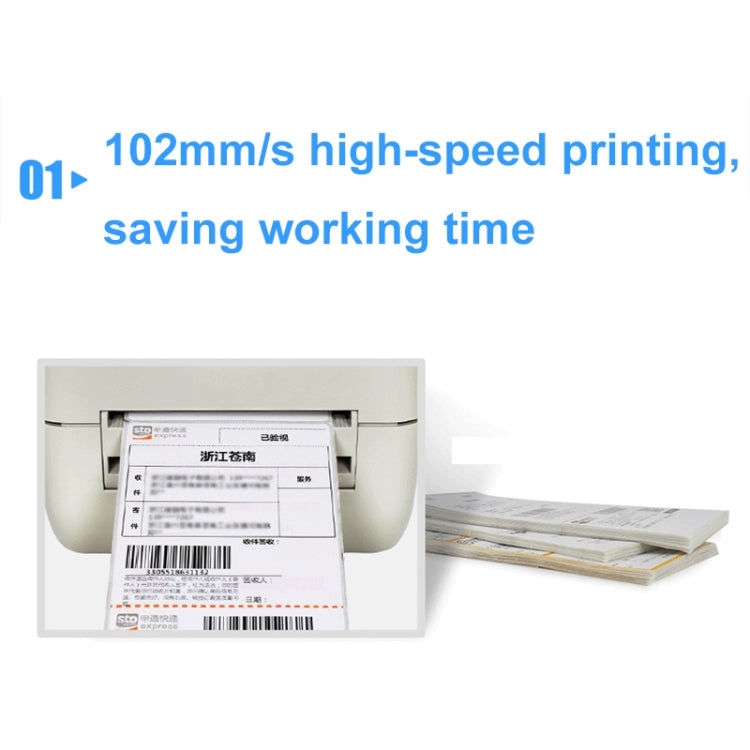 Xprinter XP-450B USB Port Supermarket Cashier Barcode Thermal Printer(EU Plug) - Receipt Printers by Xprinter | Online Shopping UK | buy2fix