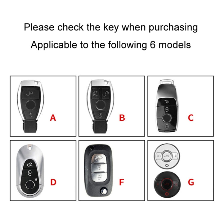 For Mercedes-Benz Car Key Cover Multifunctional Keychain Anti-lost Number Plate, Style: B by buy2fix