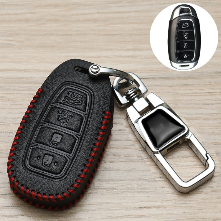 For Hyundai Car Key Cover Multifunctional Keychains Anti-lost Number Plates, Style: H4 by buy2fix